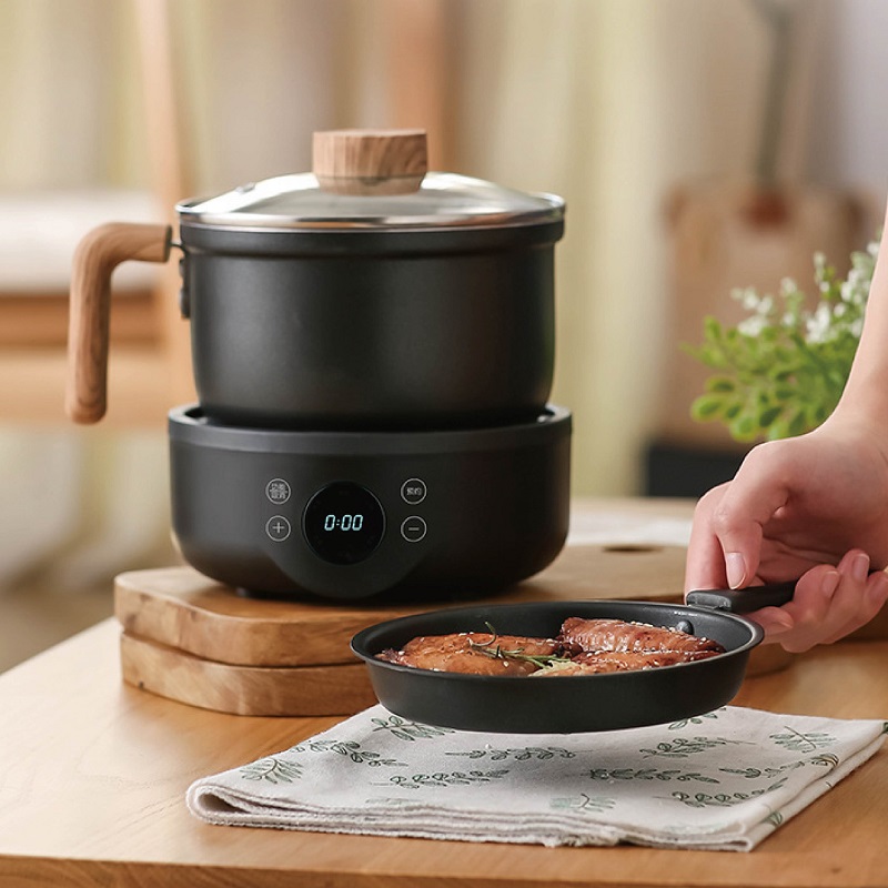 Kitchen Appliances B&Q - 110V/220V Multi-function Electric Cooking Pot Non-stick