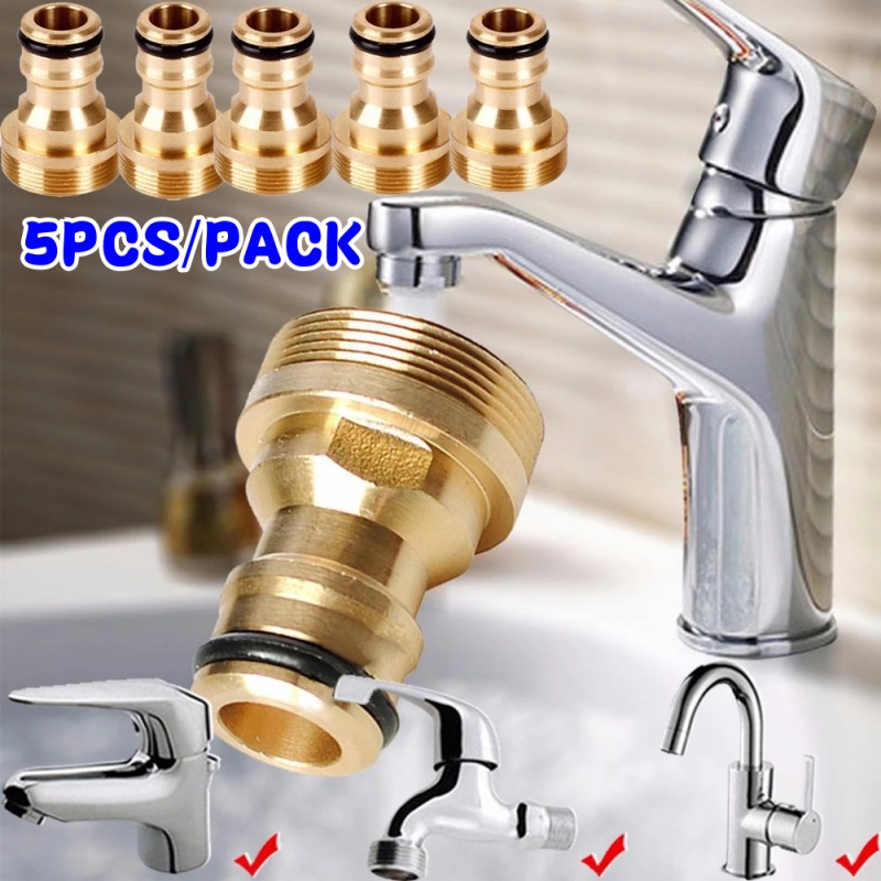 Kitchen Appliances B&Q - 1/ 5PCS Universal Brass Tap Kitchen