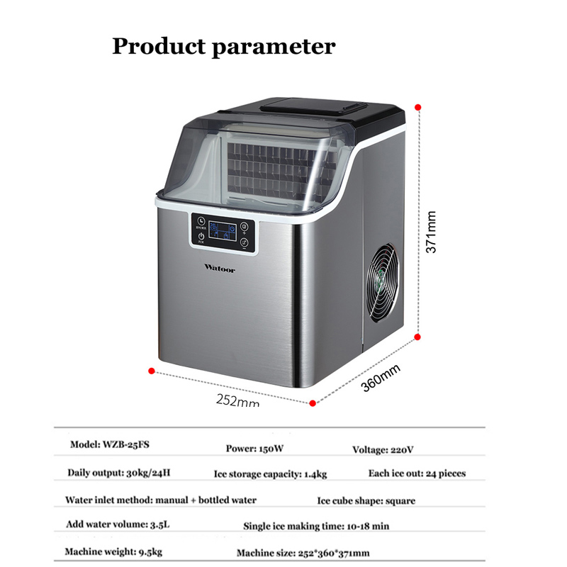 PBOBP Ice Cube Maker 30KG Wate - Kitchen Appliances Commercial review and price
