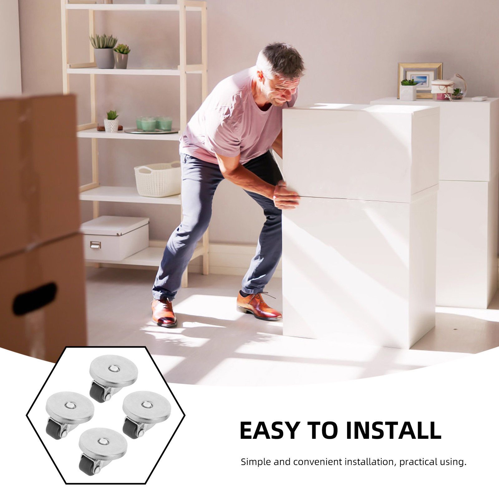 4Pcs Self Adhesive Mini Caster - Kitchen Appliances Countertop review and price