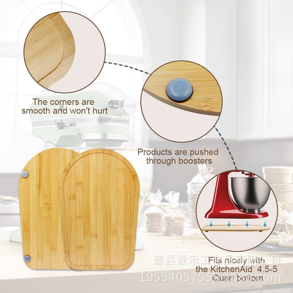 Bamboo Stand‑Mixer Slider Tray - Kitchen Appliances Countertop review and price