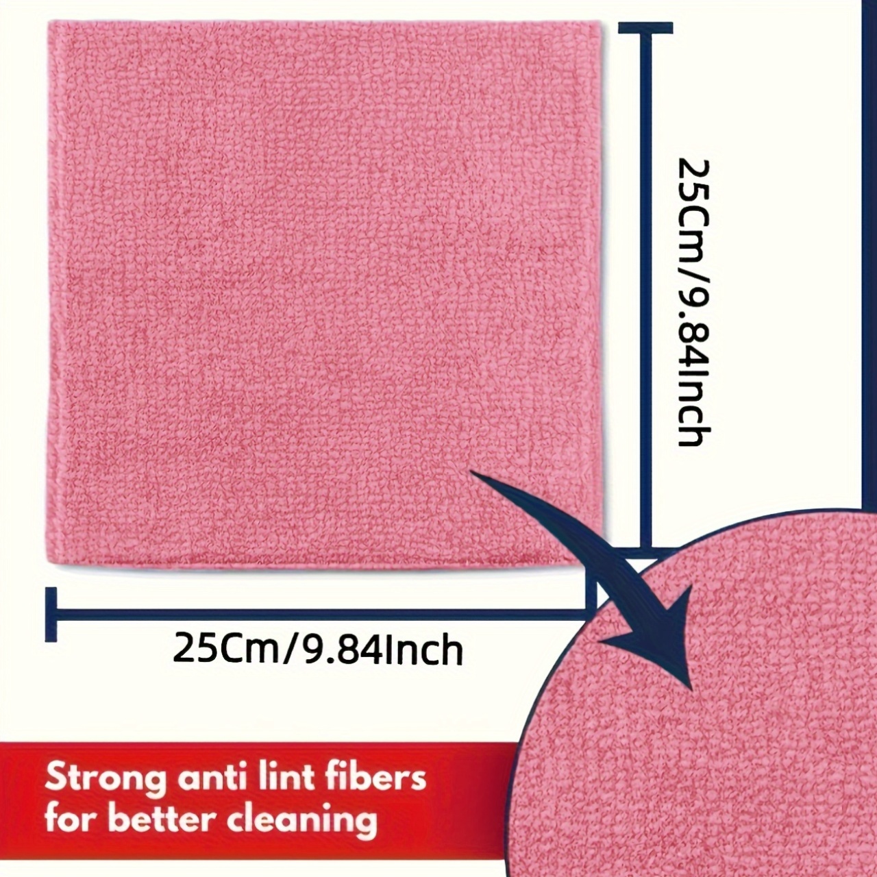 1-50Pcs Light Pink Microfiber  - Kitchen Appliances Countertop review and price