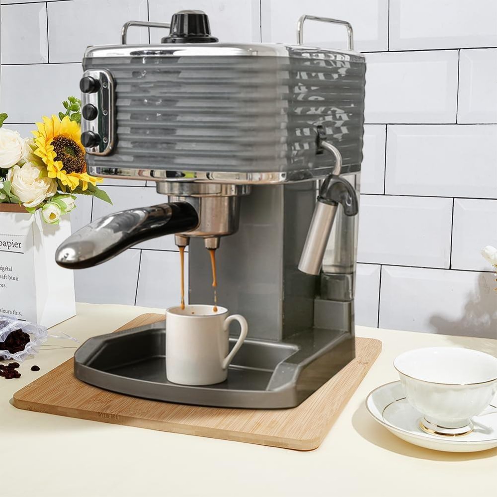Bamboo Sliding Tray for Coffee - Kitchen Appliances Countertop review and price